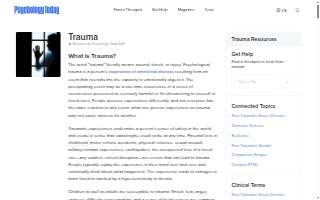 Trauma Center of Millcreek website