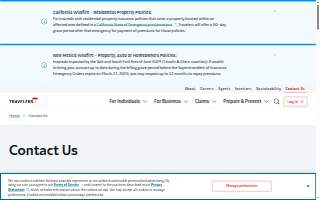 Travelers website