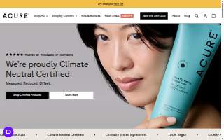 Acure Eco Salon of Hartford website