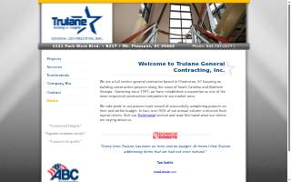 Trulane General Contracting website