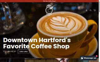 Victus Coffee website