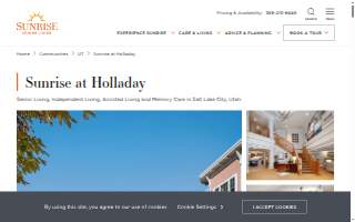Sunrise at Holladay website