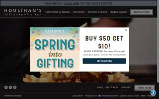 Houlihan's of Leawood website