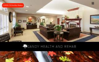 Sandy Health & Rehab website