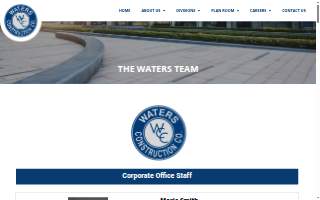Waters Construction Company website