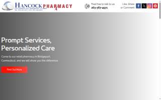 Hancock Pharmacy website