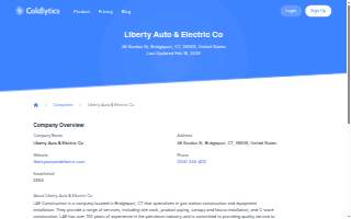 Liberty Auto & Electric Co website
