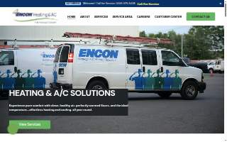 ENCON Heating and Air Conditioning of Stamford website