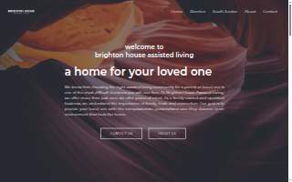 Brighton House Assisted Living website