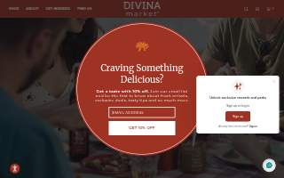 Divina Modern Italian website