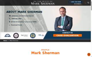 The Law Offices of Mark Sherman, LLC website