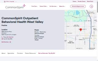 Behavioral Health West Valley website