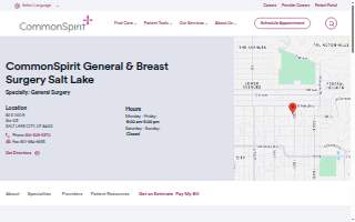 CommonSpirit General & Breast Surgery Salt Lake website