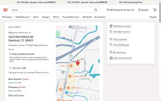 Walgreens Pharmacy of Stamford website