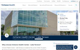 Ochsner Health Center - Lake Terrace website