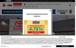 Toyota of Stamford website