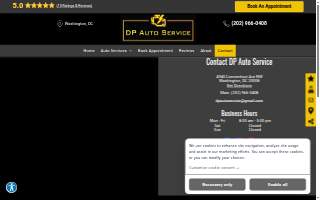 DP Auto Service website