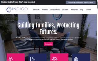 Indigo Family Law of North Myrtle Beach website
