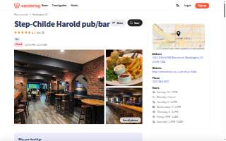 Step-Childe Harold pub/bar website