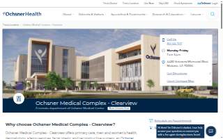 Ochsner Medical Complex - Clearview website