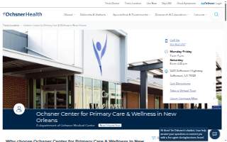 Ochsner Center for Primary Care and Wellness website