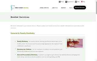 First State Dental website