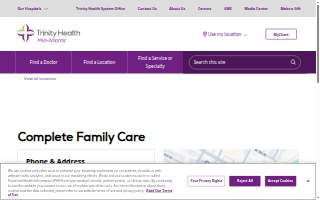 Complete Family Care website