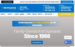 Buckley's Auto Care of Wilmington website