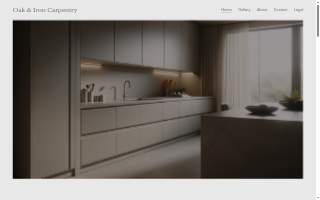 Oak & Iron Carpentry website