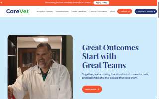 CareVet of Newport Pike website