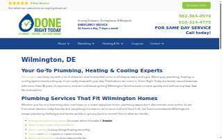 Done Right Today of Wilmington website