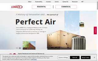 Lennox Stores (Parts Plus) of Hartford website
