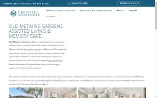 Peristyle Residences - Old Metairie Gardens website