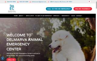 Delmarva Animal Emergency Center website