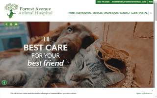 Forrest Avenue Animal Hospital website