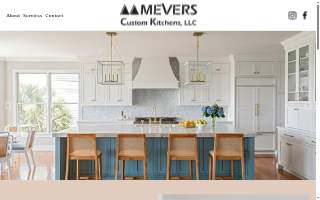 Mevers Custom Kitchens website