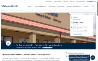 Ochsner Health Center - Tchoupitoulas website