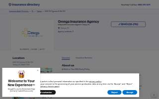 Omega Insurance Agency Tampa website