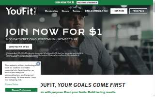 YouFit Gyms Coral Springs website