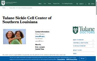 Sickle Cell Center-Southern La website