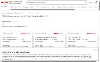 CVS Pharmacy website