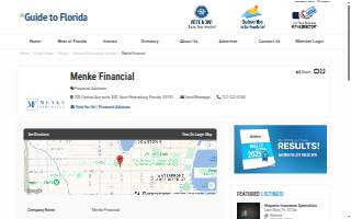 Menke Financial website