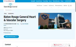 Baton Rouge General Heart & Vascular Surgery website