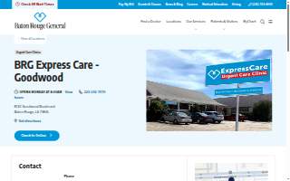 Baton Rouge General Express Care Urgent Care Clinic - Goodwood website