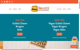 The Toasted Frog website