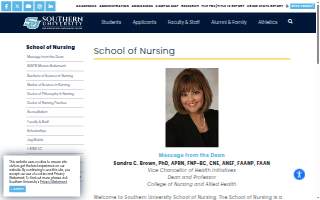 Southern University School of Nursing website