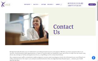 Sage Rehabilitation Outpatient & Day Neuro website