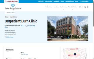 Baton Rouge General Outpatient Burn Clinic website