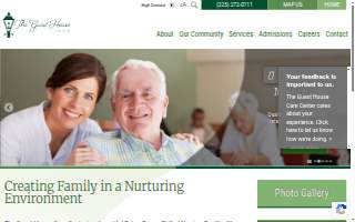 The Guest House Care Center website