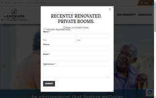 Landmark of Plaquemine Nursing Home and Rehabilitation website